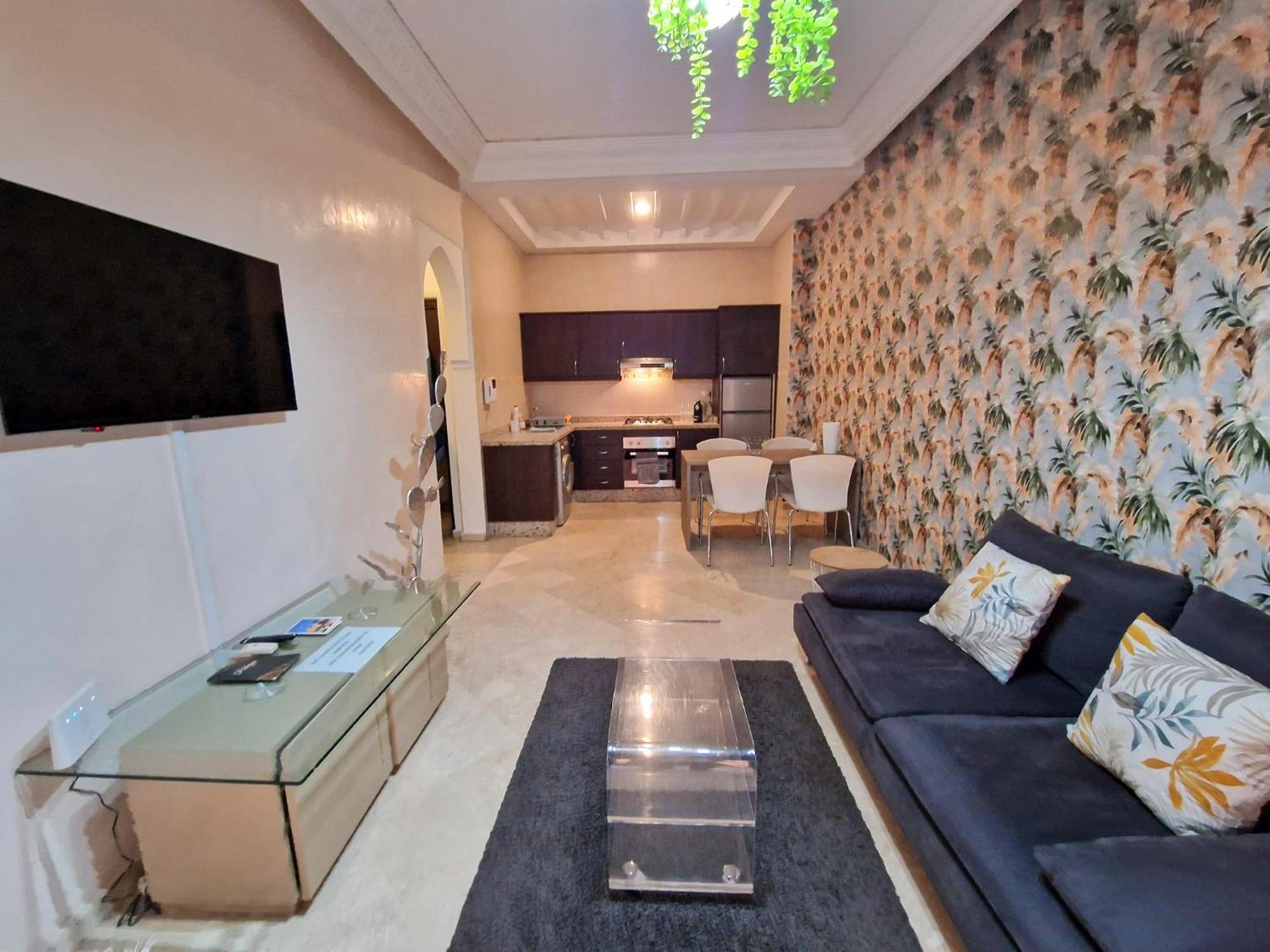 Superbe Appartement Piscine Gueliz มาร์ราเกช ภายนอก รูปภาพ